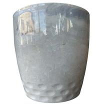 Vaso Cachepô Diamond de Plástico N.3 - BRANCO CARRARA