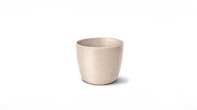 Vaso Cachepô Elegance Redondo Mini Travertino