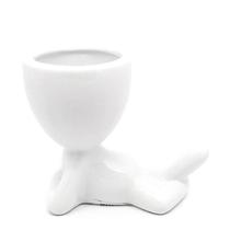 Vaso Cachepô Em Cerâmica Homenzinho Deitado Md1 - Branco