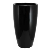 Vaso Cachepo Estilo Vietnamita Grande Alto 55cm Preto