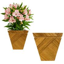 Vaso Cachepo Para Plantas Quadrado 13cm Decorativo Pequeno
