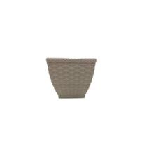 Vaso Cachepô Rattan Mini Quadrado Palha Injeplastec