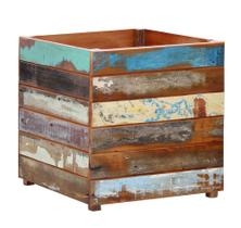 Vaso Cachepot 50 x 50 cm Madeira Demolição com Pátina