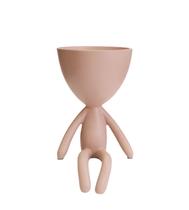 Vaso Cachepot Boneco Sentado