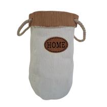 Vaso Cachepot Cerâmica Com Alças em Corda 23x13cm - Home