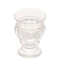 Vaso Cachepot de Cristal Diamante Transparente 10cm Lyor