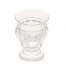 Vaso Cachepot de Cristal Diamante Transparente 10cm Lyor