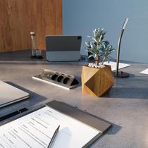 Vaso Cachepot de Madeira de Demolição Rústica para Decoração