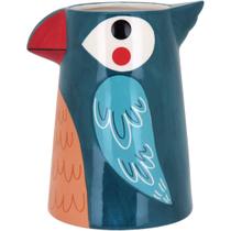 Vaso Cachepot Decorativo de Cerâmica Pássaro Azul - GS