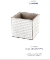 Vaso cachepot decorativo de cimento med. 17x18x18 Vaso cachepot decorativo de cimento med. 17x18x18