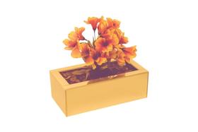 Vaso Cachepot Dourado Espelho Plantas Luxo Decoração Vaso Cachepot Dourado Espelho Plantas Luxo Decoração