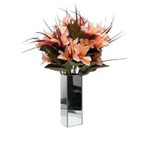 Vaso Cachepot Espelhado Para Flores 30x10 - Vidros de Casa