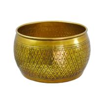 Vaso Cachepot Maior Redondo Trabalhos Losangos Luxo