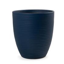 Vaso cachepot medio dubai 2 fosco pozzani - porcelana azul