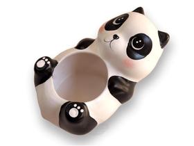 Vaso cachepot ursinho panda em cerâmica pintado a mão Vaso cachepot ursinho panda em cerâmica pintado a mão