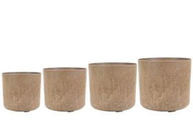 Vaso celine ocre plastico uv e po de pedra com drenagem m Vaso celine ocre plastico uv e po de pedra com drenagem m