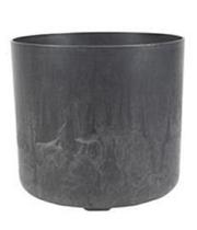 Vaso celine preto plastico uv e po de pedra com drenagem g Vaso celine preto plastico uv e po de pedra com drenagem g