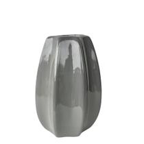 Vaso centro de mesa cinza moderno trabalhado de cerâmica - Dünne It