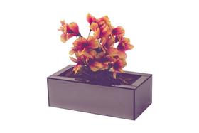 Vaso Centro De Mesa Espelho Fumê Decoração Luxo Vaso Centro De Mesa Espelho Fumê Decoração Luxo