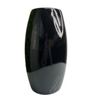 Vaso centro de mesa grande moderno de cerâmica na cor preta
