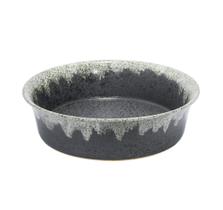 Vaso Centro de Mesa Redondo Ceramica Cinza Luxo