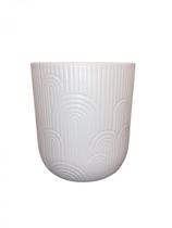 Vaso Cerâmica 13x14cm Pantheon Branco