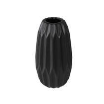 Vaso Ceramica 30x13cm Nobre Cinza Relevo Vertical Luxo Vaso Ceramica 30x13cm Nobre Cinza Relevo Vertical Luxo