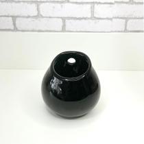 Vaso cerâmica bolinha preto 10ax9l/cm