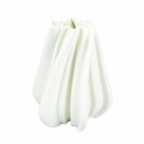 Vaso Cerâmica Branco Realces com Fino Acabamento Vaso Cerâmica Branco Realces com Fino Acabamento