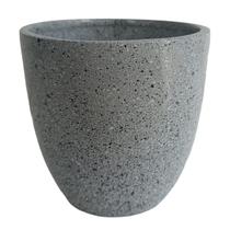 Vaso cerâmica cinza mármore maria - CASA CLARA