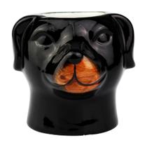 Vaso Ceramica Dog de Oculos Preto - Clink