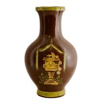 Vaso Cerâmica Imperial Laca Chinesa