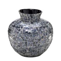 Vaso Cerâmica Madreperola Escuro 70-449 Mabruk