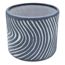 Vaso Cerâmica Mar (12) Cimento Queimado BURGUINA