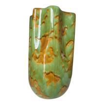 Vaso Cerâmica Marmorado Verde 28CM - Decoração e Elegância - Ceramica Artistica Novo Tempo Ltda