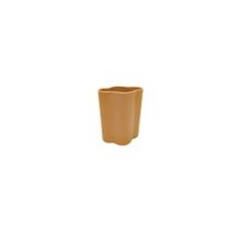 Vaso Ceramica Marrom Design Abstrato Decorativo Luxo