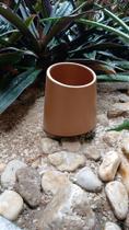 Vaso Ceramica Mocha Mousse Acabamento Fosco - 16x15,5 Vaso Ceramica Mocha Mousse Acabamento Fosco - 16x15,5