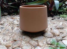 Vaso Ceramica Mocha Mousse Acabamento Fosco - 17 x 19 Vaso Ceramica Mocha Mousse Acabamento Fosco - 17 x 19