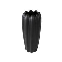 Vaso Ceramica Nobre Moranga Preto Design Contemporaneo Luxo