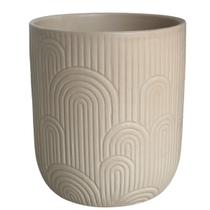 Vaso Cerâmica Para Planta Decoração Jardim Redondo 14cm - MEK