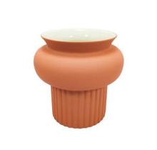 Vaso Ceramica Salmão Baixo Decorativo Alta Decoração Luxo
