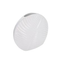 Vaso Cerâmica Solitário Folhas Dolomita Branco 25cm - Tuut Vaso Cerâmica Solitário Folhas Dolomita Branco 25cm - Tuut
