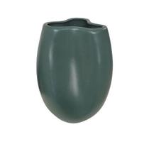 Vaso Cerâmica Verde Musgo Matte Decoração 25x25cm
