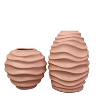 Vaso Cerâmico Moderno Tendência Decoração Rose kit c/2 Vaso Cerâmico Moderno Tendência Decoração Rose kit c/2