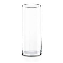 Vaso cilíndrico de vidro CYS EXCEL Clear (12 cm x 30 cm) Pacote com 1