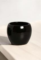 Vaso Cilíndrico Decorativo Linha Intense Esmalte Preto Brilhante Vaso Cilíndrico Decorativo Linha Intense Esmalte Preto Brilhante