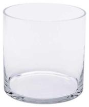 Vaso Cilindro Reto, Transparente, 15x15H, Home Collection - Just Home Collection