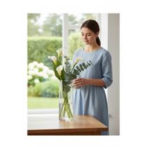 Vaso Cilindro Vidro Transparente 10x30cm Elegância Pura