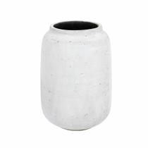 Vaso Cimento Branco Redondo Design Clássico Vaso Cimento Branco Redondo Design Clássico