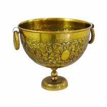 Vaso Classico Dourado Base e Alças Fino Acabamento Luxo Vaso Classico Dourado Base e Alças Fino Acabamento Luxo